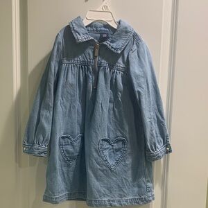 GAP Light Blue Denim Jacket with Heart Details